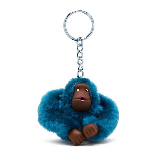 Kipling Sven Small Monkey Keychain Aksesuar Turkuaz | TR 1198CT